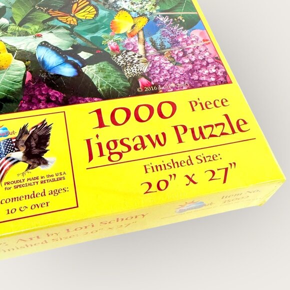 Hummingbird Sanctuary 1000 Piece Jigsaw Puzzle 20 inch x 27 inch New Sealed - Picture 3 of 4